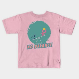 happy women's day no balance Kids T-Shirt